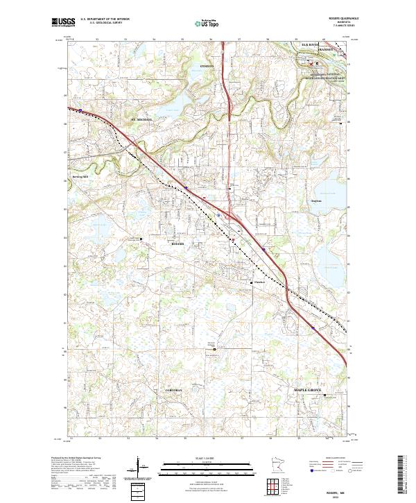 US Topo 7.5-minute map for Rogers MN