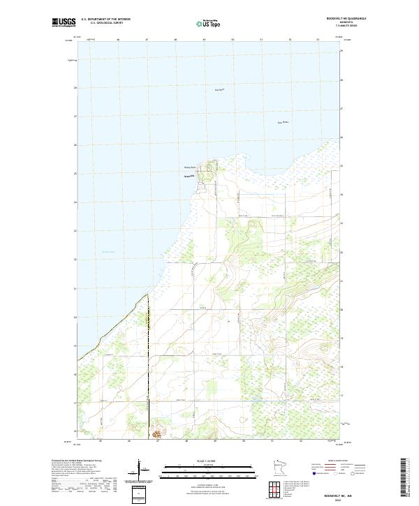 US Topo 7.5-minute map for Roosevelt NE MN