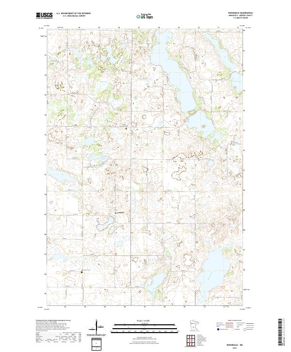 US Topo 7.5-minute map for Rosendale MN