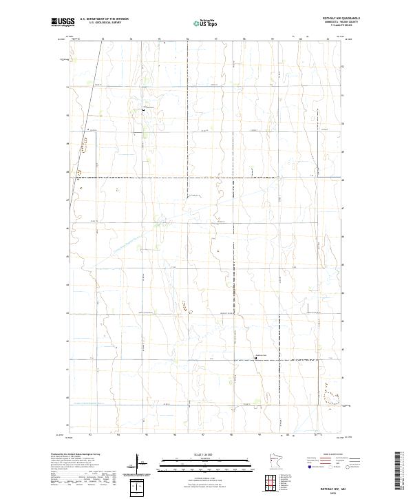 US Topo 7.5-minute map for Rothsay NW MN