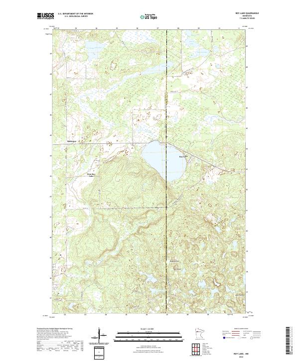 US Topo 7.5-minute map for Roy Lake MN