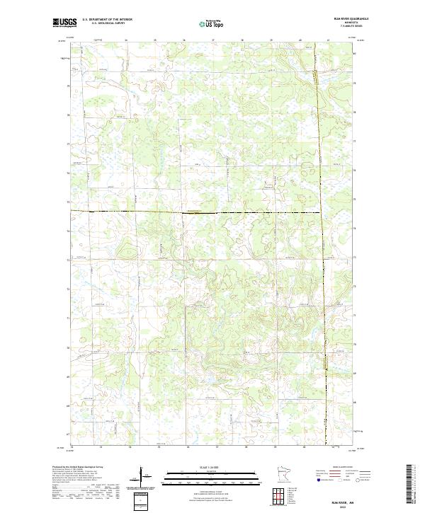 US Topo 7.5-minute map for Rum River MN