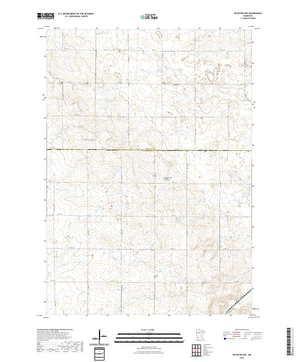 US Topo 7.5-minute map for Ruthton NW MN