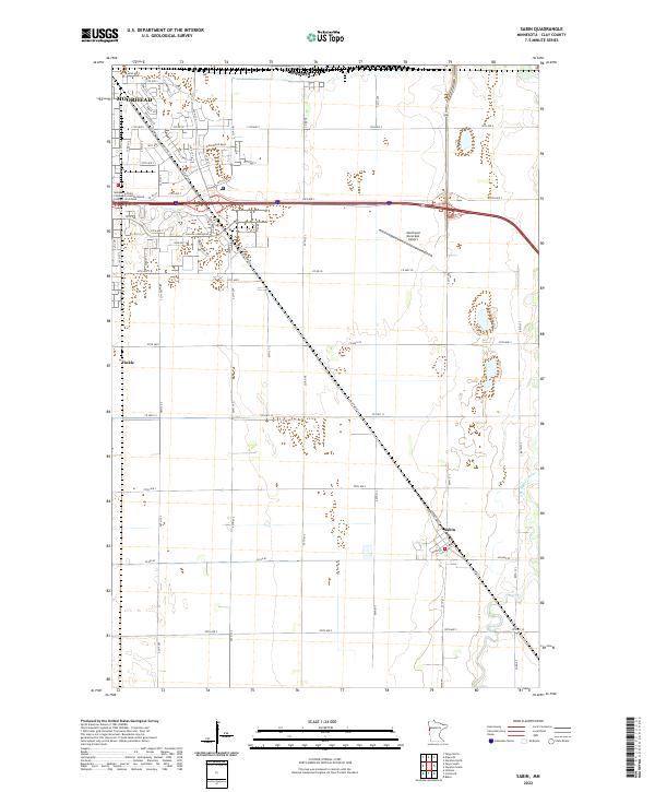 US Topo 7.5-minute map for Sabin MN