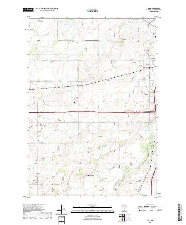 US Topo 7.5-minute map for Saco MN