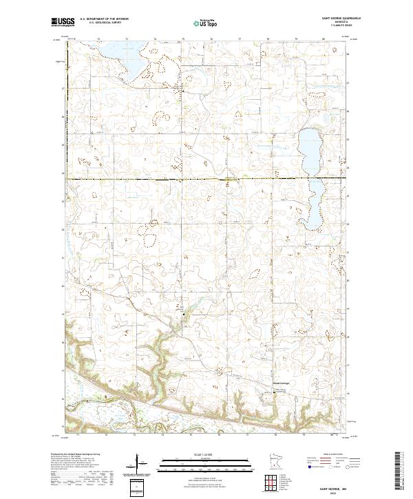 US Topo 7.5-minute map for Saint George MN