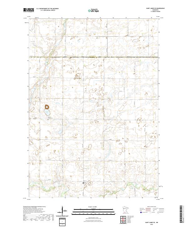 US Topo 7.5-minute map for Saint James SE MN