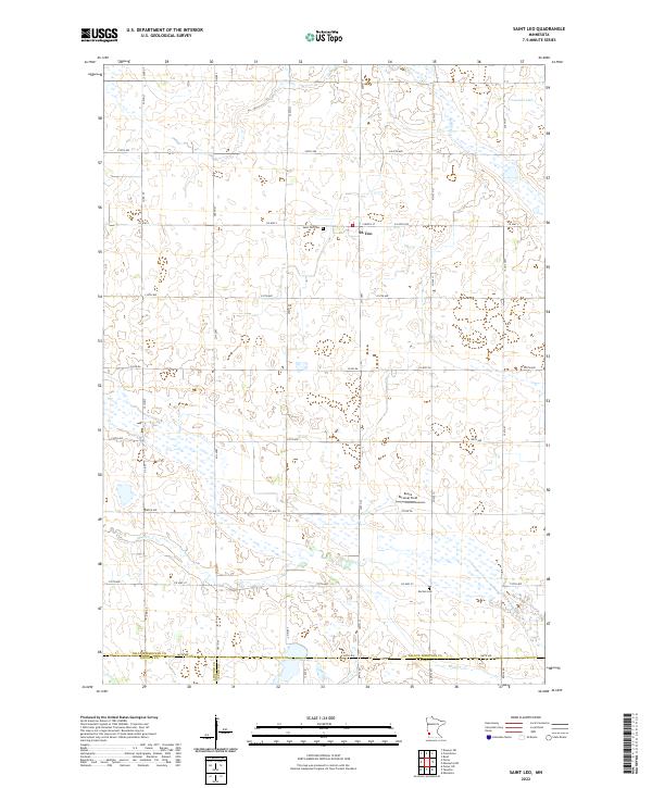 US Topo 7.5-minute map for Saint Leo MN