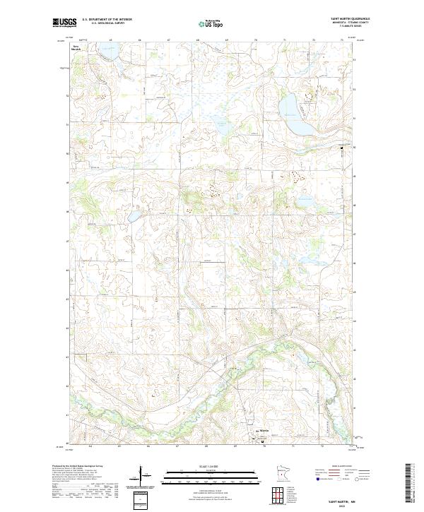 US Topo 7.5-minute map for Saint Martin MN