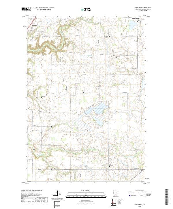 US Topo 7.5-minute map for Saint Thomas MN