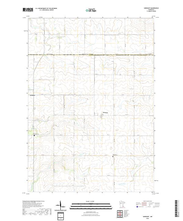 US Topo 7.5-minute map for Sargeant MN