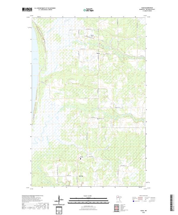US Topo 7.5-minute map for Saum MN