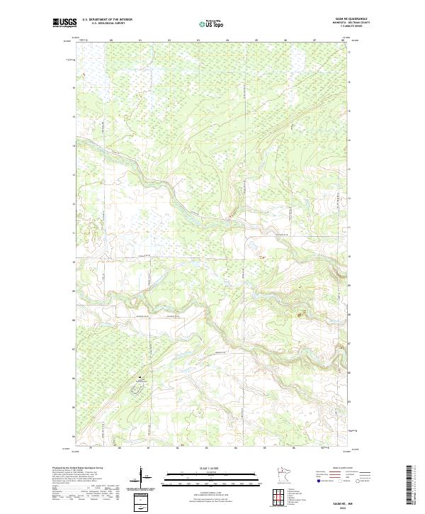 US Topo 7.5-minute map for Saum NE MN