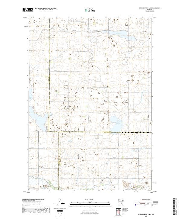 US Topo 7.5-minute map for School Grove Lake MN