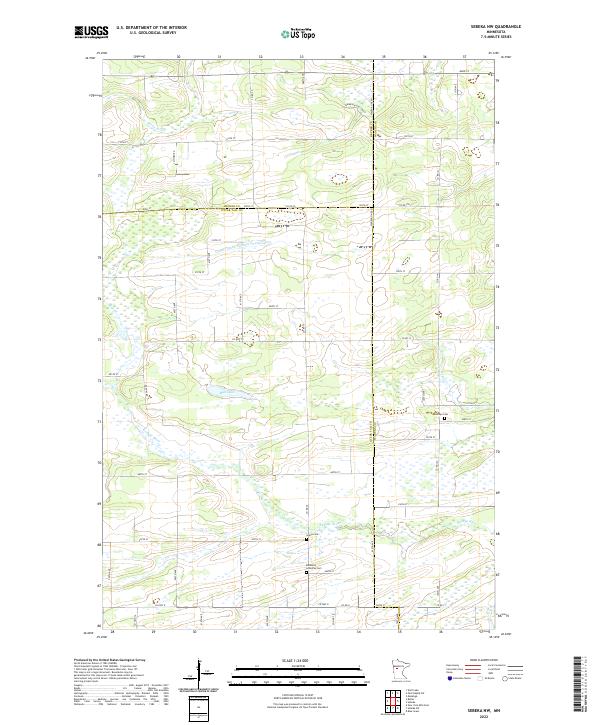US Topo 7.5-minute map for Sebeka NW MN