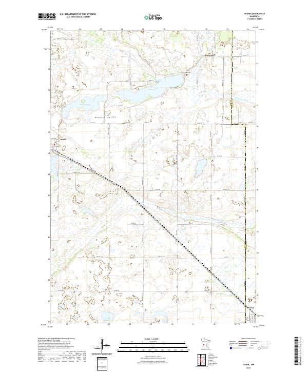 US Topo 7.5-minute map for Sedan MN