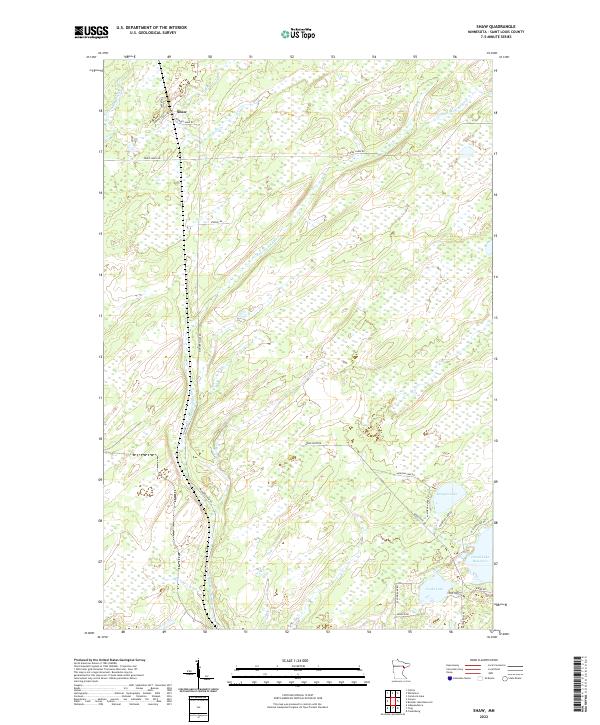 US Topo 7.5-minute map for Shaw MN