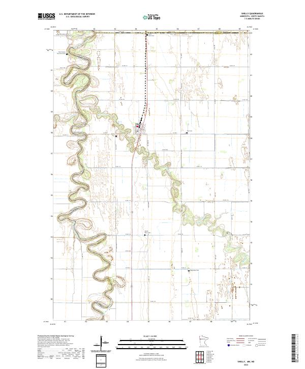 US Topo 7.5-minute map for Shelly MNND