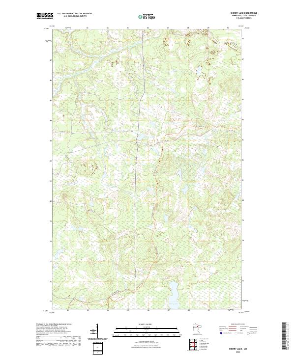 US Topo 7.5-minute map for Sherry Lake MN