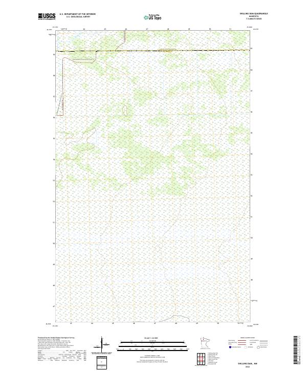 US Topo 7.5-minute map for Shilling Dam MN