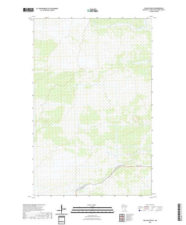 US Topo 7.5-minute map for Shilling Dam NE MN