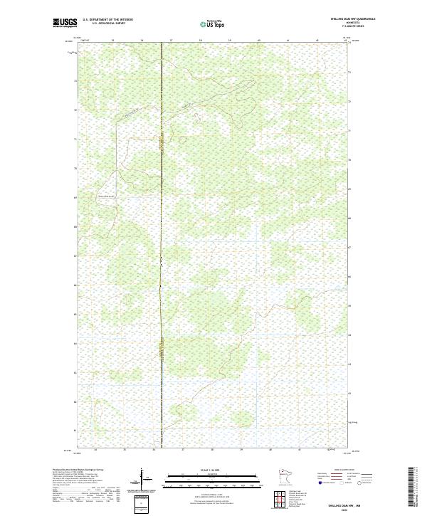 US Topo 7.5-minute map for Shilling Dam NW MN