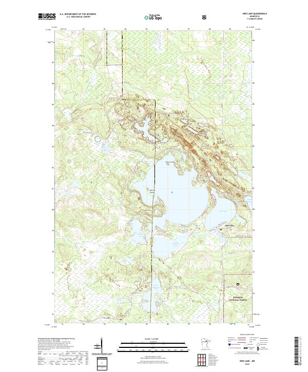 US Topo 7.5-minute map for Side Lake MN