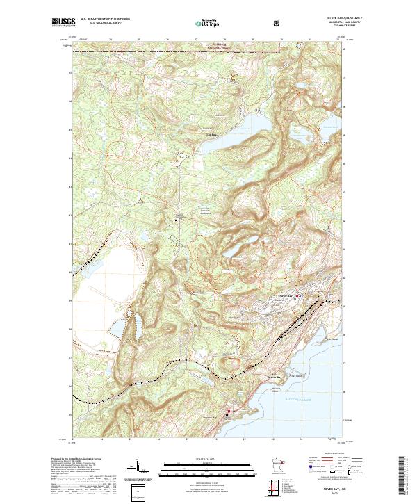 US Topo 7.5-minute map for Silver Bay MN