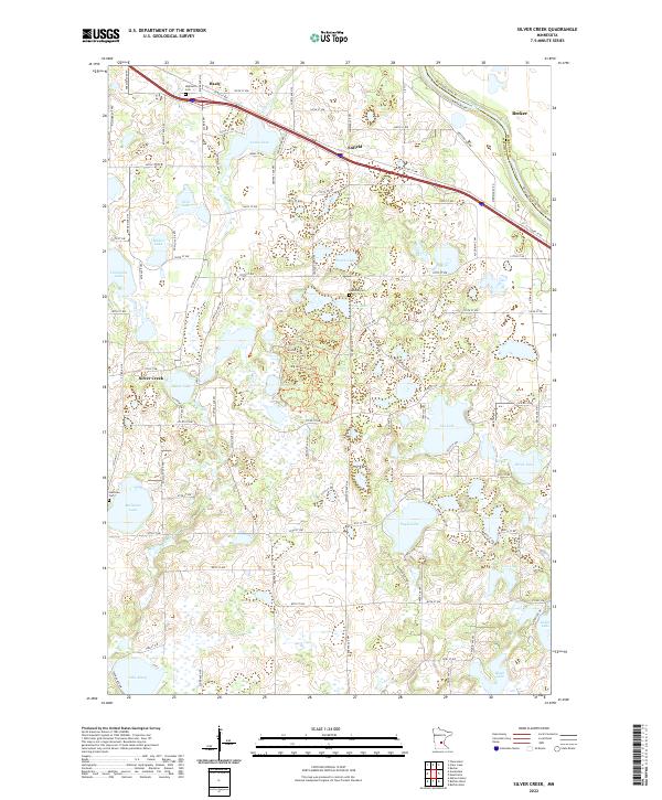 US Topo 7.5-minute map for Silver Creek MN