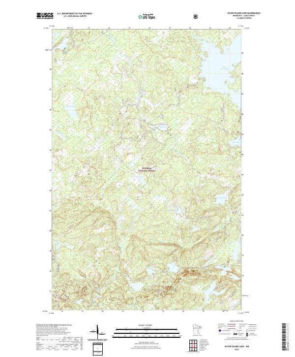 US Topo 7.5-minute map for Silver Island Lake MN
