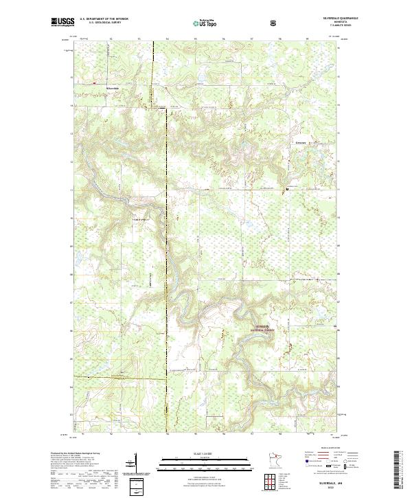 US Topo 7.5-minute map for Silverdale MN