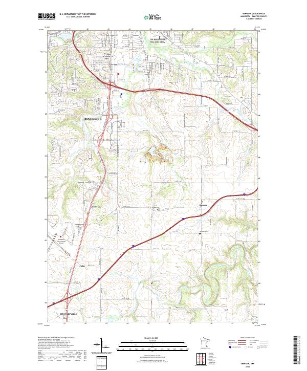 US Topo 7.5-minute map for Simpson MN