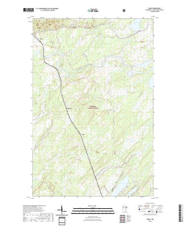 US Topo 7.5-minute map for Skibo MN