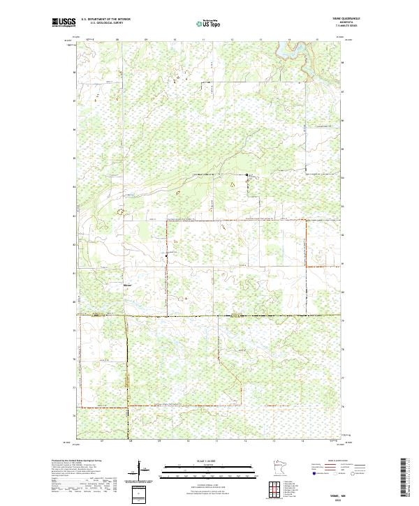 US Topo 7.5-minute map for Skime MN