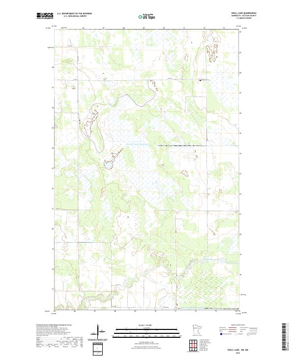 US Topo 7.5-minute map for Skull Lake MNMB