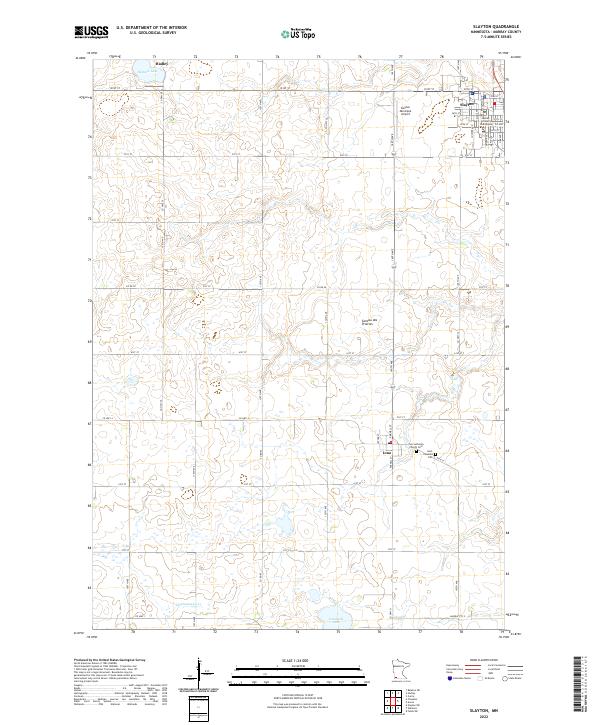 US Topo 7.5-minute map for Slayton MN