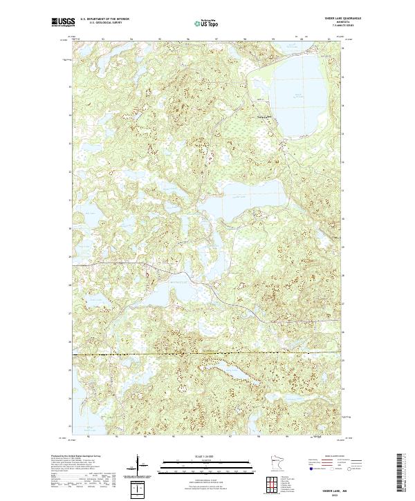 US Topo 7.5-minute map for Snider Lake MN