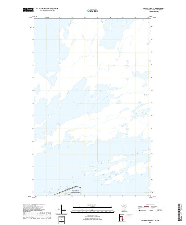US Topo 7.5-minute map for Soldier Point OE N MNON