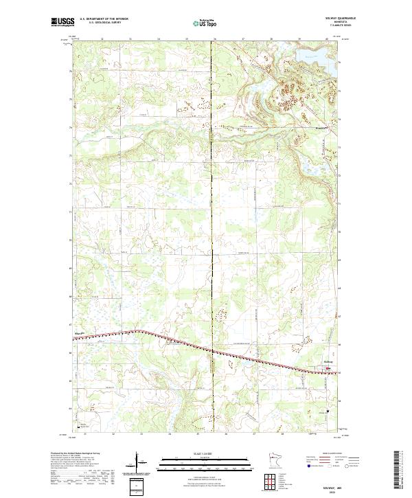 US Topo 7.5-minute map for Solway MN