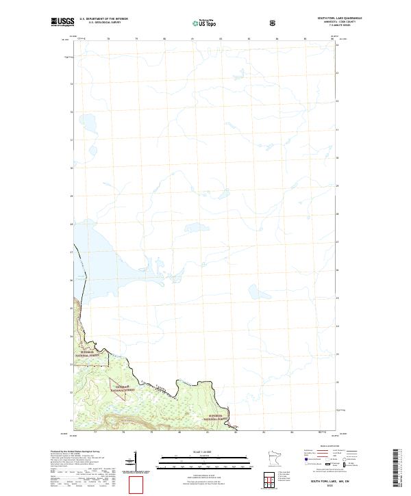 US Topo 7.5-minute map for South Fowl Lake MNON