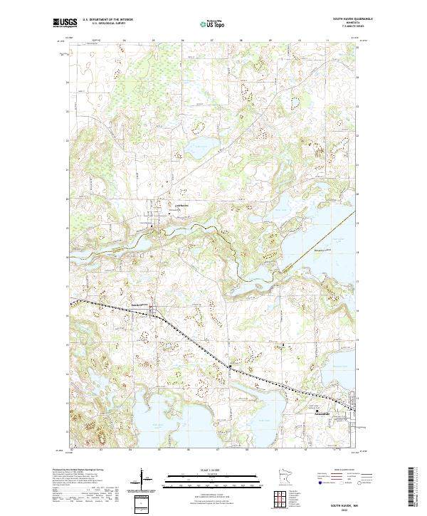 US Topo 7.5-minute map for South Haven MN