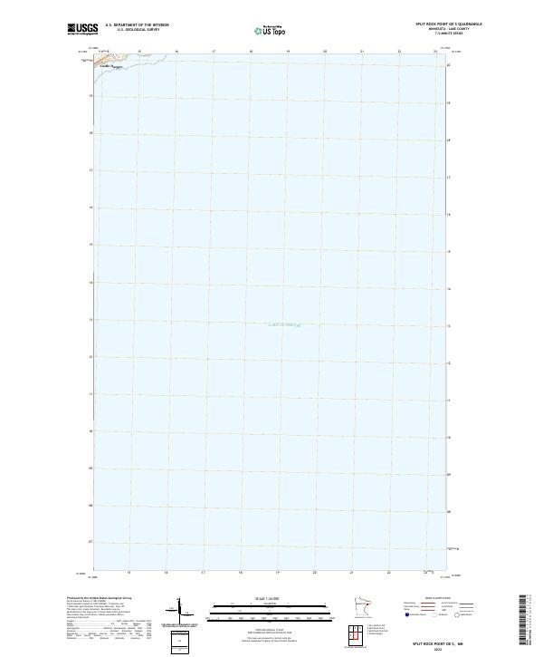 US Topo 7.5-minute map for Split Rock Point OE S MN