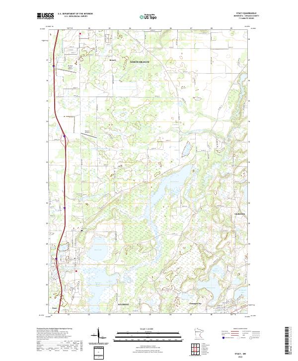 US Topo 7.5-minute map for Stacy MN
