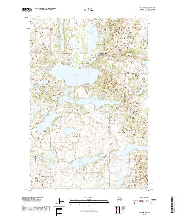US Topo 7.5-minute map for Stalker Lake MN