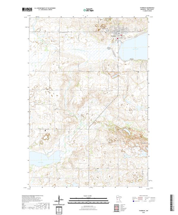 US Topo 7.5-minute map for Starbuck MN