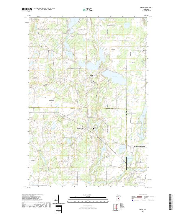 US Topo 7.5-minute map for Stark MN