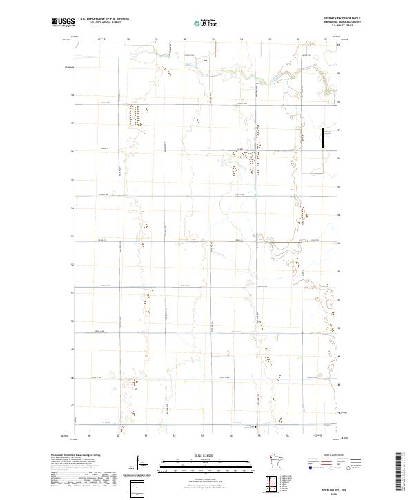 US Topo 7.5-minute map for Stephen SW MN