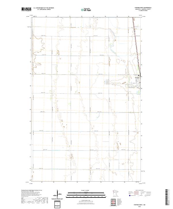 US Topo 7.5-minute map for Stephen West MN