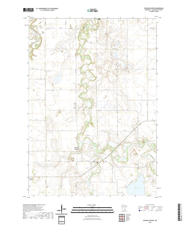 US Topo 7.5-minute map for Sterling Center MN