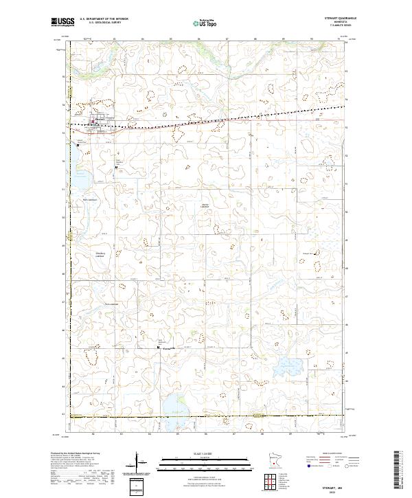 US Topo 7.5-minute map for Stewart MN